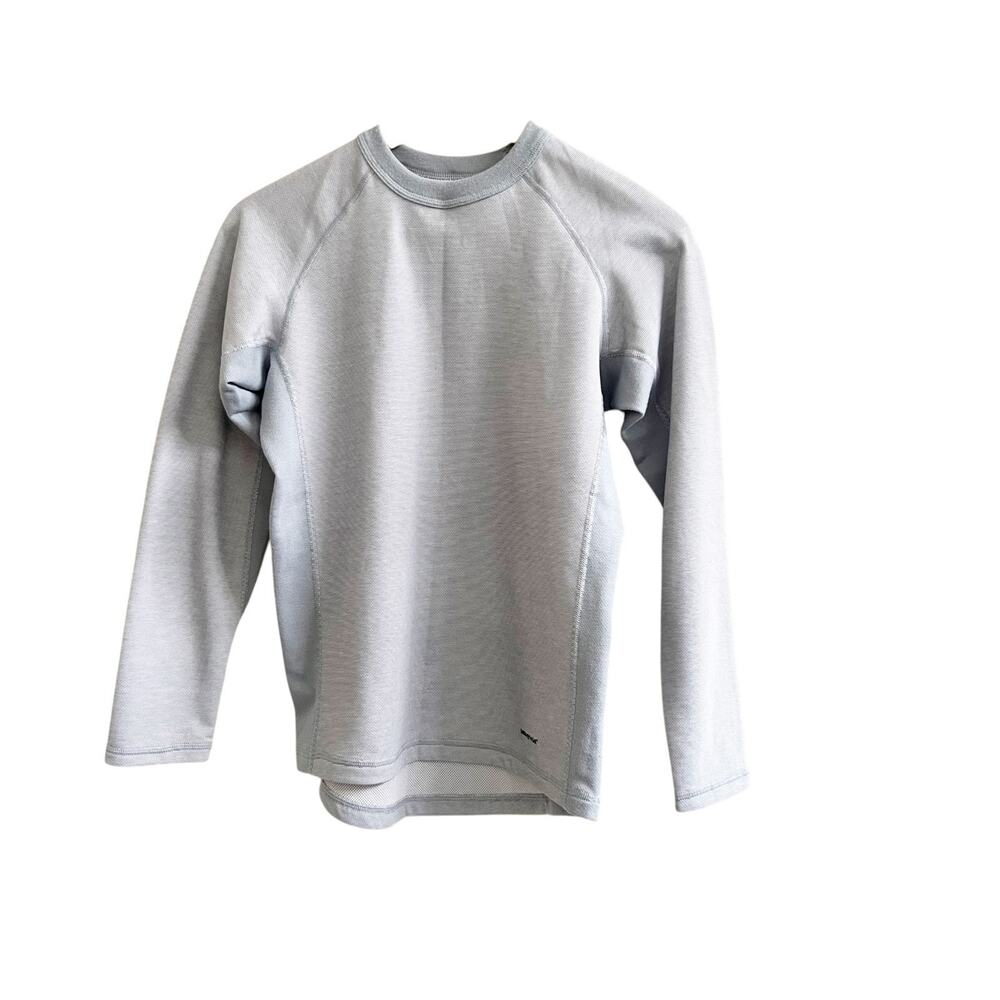 Patagonia Capilene Thermal Weight Crewneck Base Layer Kids Large Gray Blue